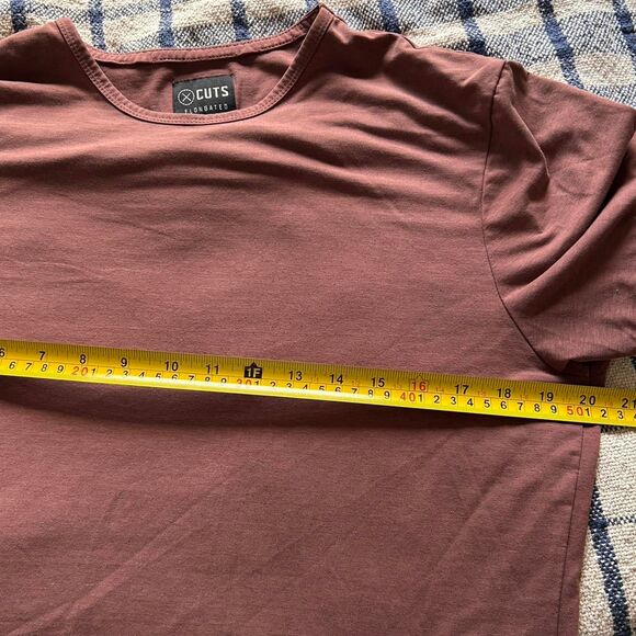 CUTS AO Elongated Crew Tee – Modern Minimal Streetwear (Sz L) - Picture 7 of 8